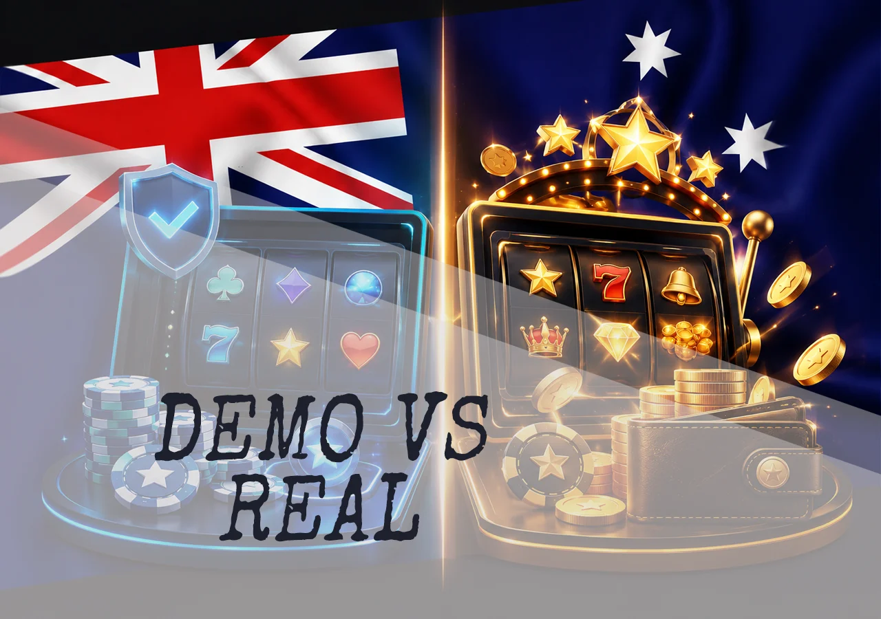 Comparison of demo mode and real money play in Australian online pokies